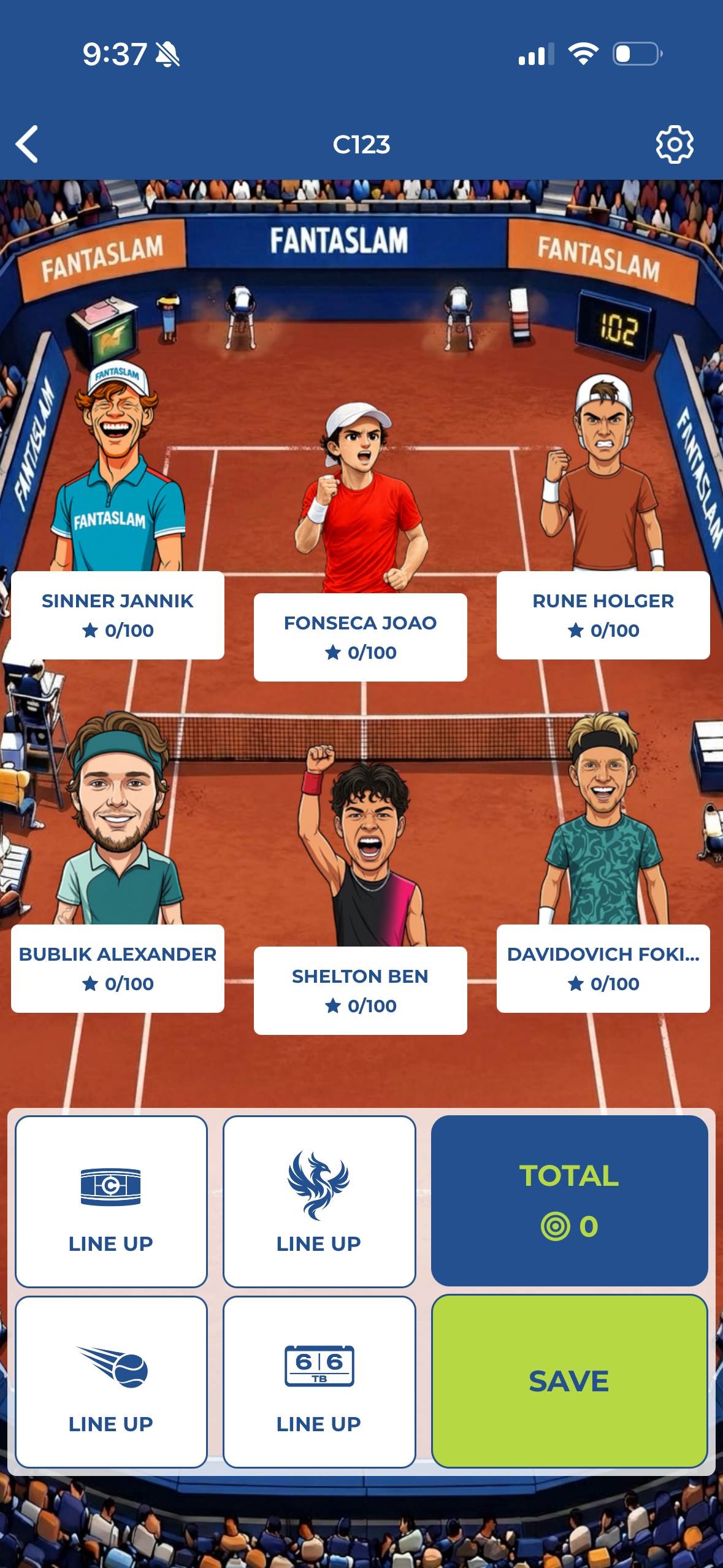 Fantaslam App Capture